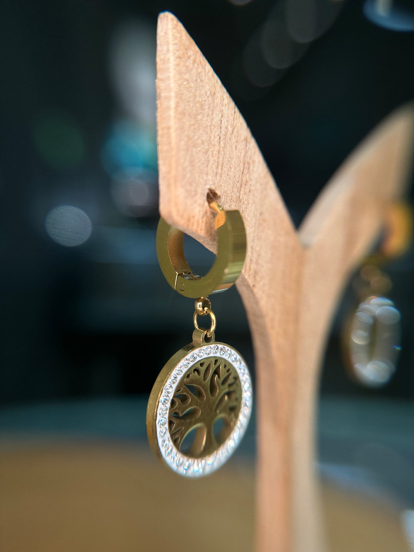 Tree of Life Hoops Pair