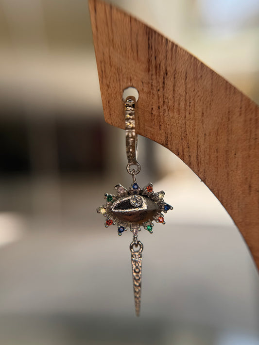 Solar Burst Hoops pair