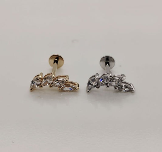 14k Curved Crown