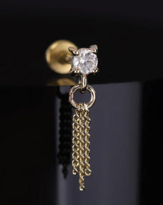 14k Stud chain