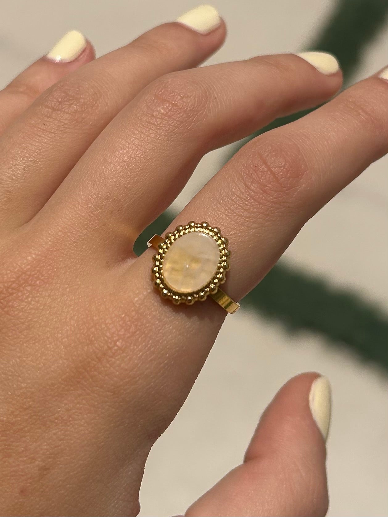 Marble Framed ring