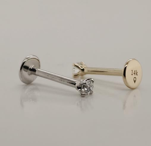 14k 2.5mm stud