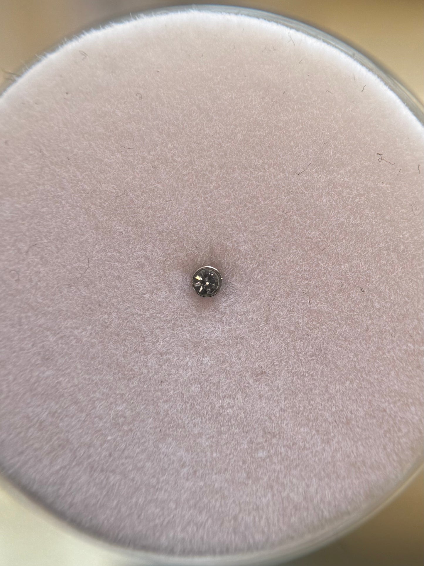 Bordered nose stud