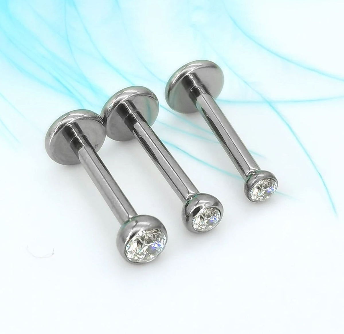 Titanium bordered stud