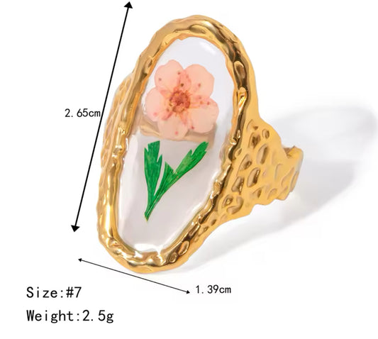 Eternal flower daisy ring
