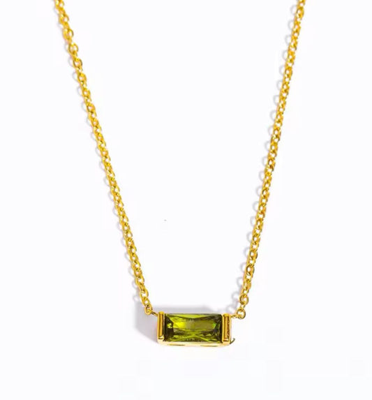 August Stone Necklace