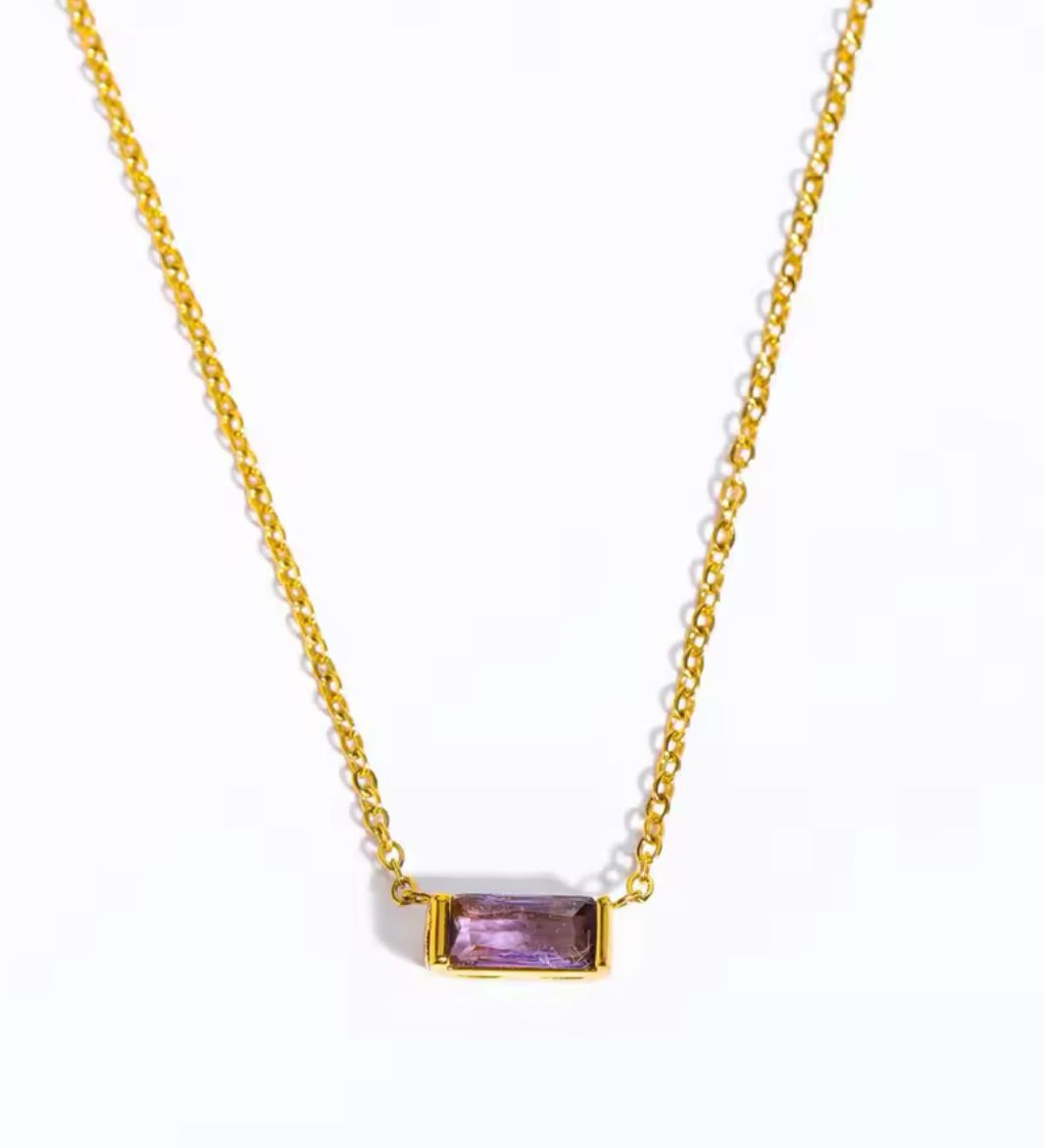 February Stone Necklace