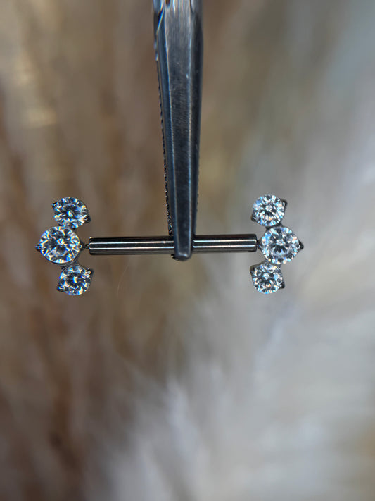 3 dots Nipple Bar