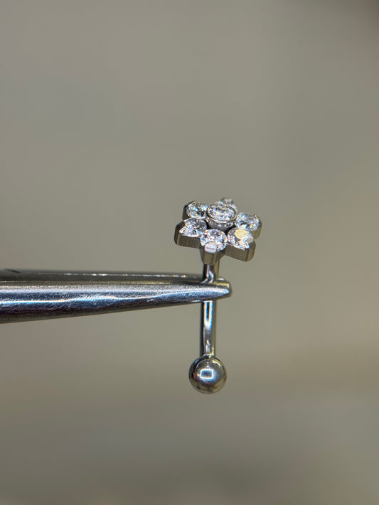 Flower Curved Barbell