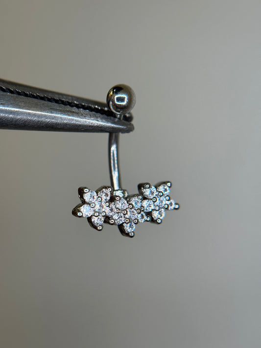 Triple flowers curved barbel