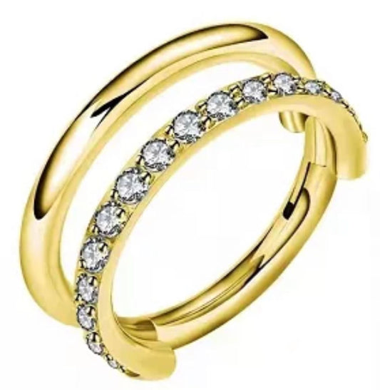 Double Trouble single plain hoop