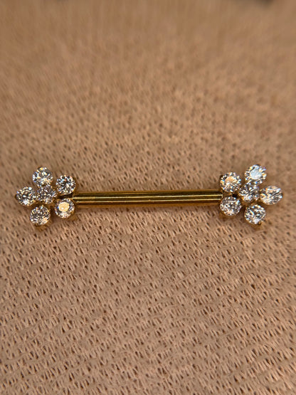 Flower Nipple Bar