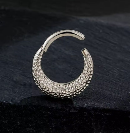 Hammered Bump Hoop Clicker