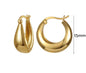 Thick gold hoops