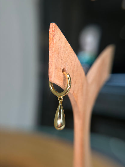 Bright Drop Hoops Pair