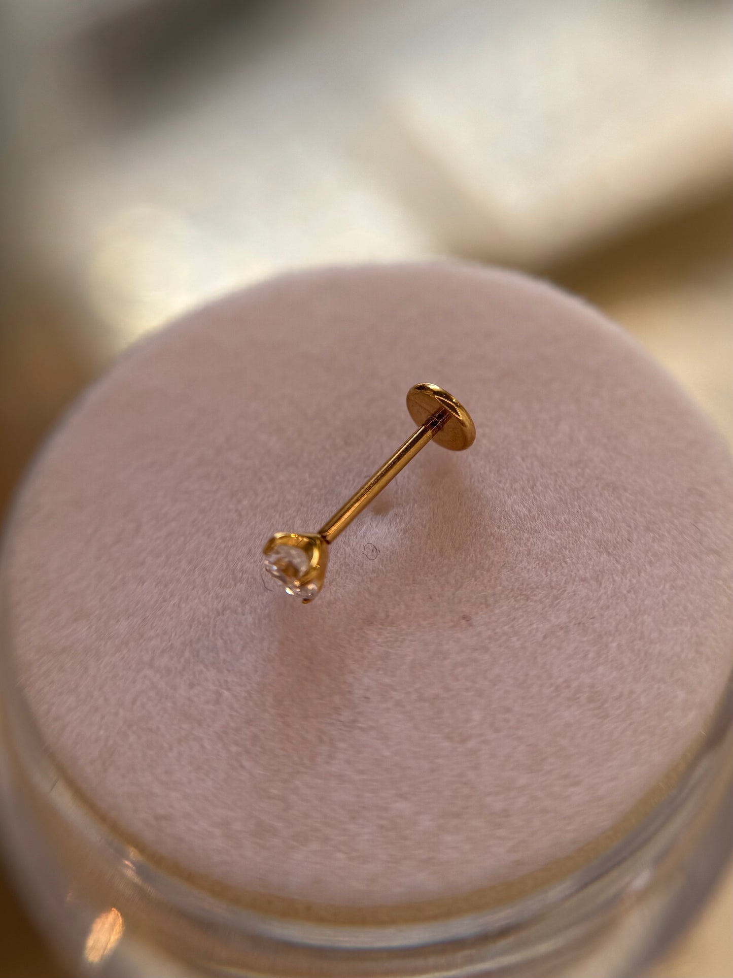Titanium nose stud