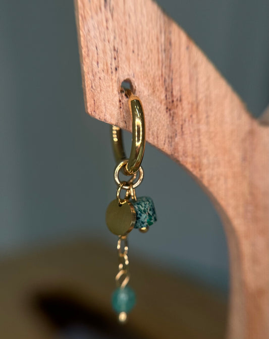 Jade Hoop Pair