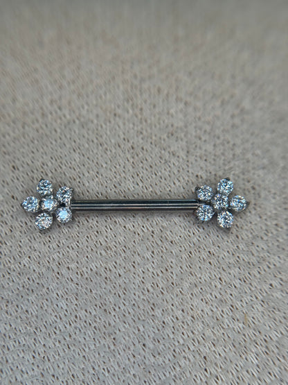 Flower Nipple Bar