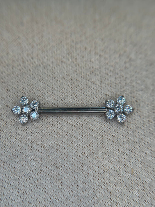 Flower Nipple Bar