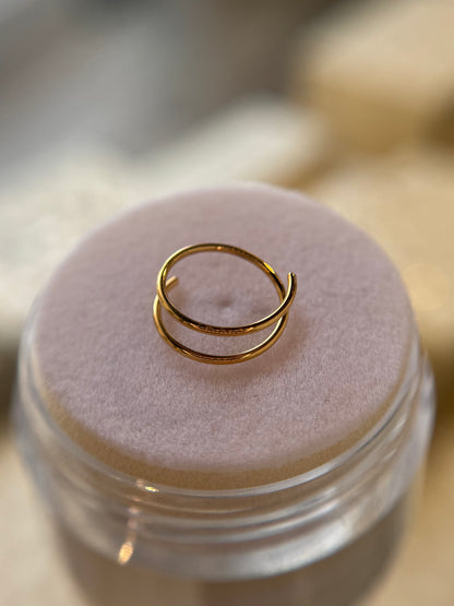 Double nose ring