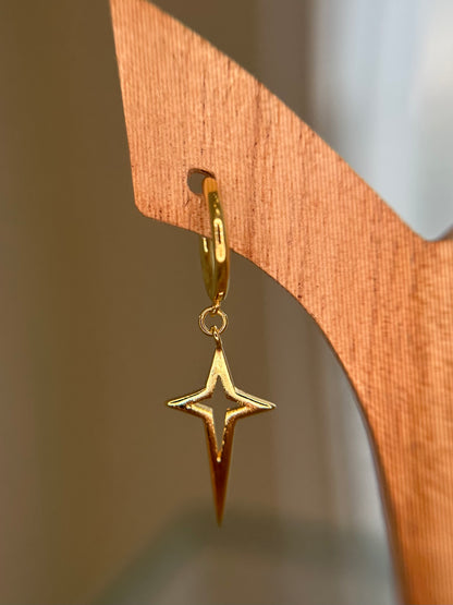 Bright Star Hoops Pair