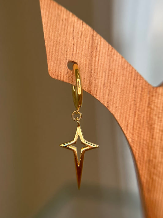 Bright Star Hoops Pair