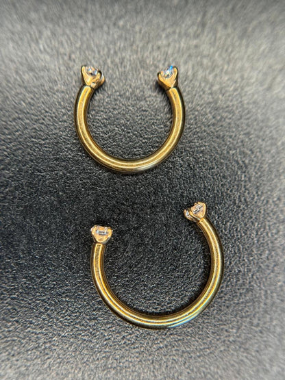 CZ horseshoe Titanium