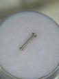14k nose hammered top