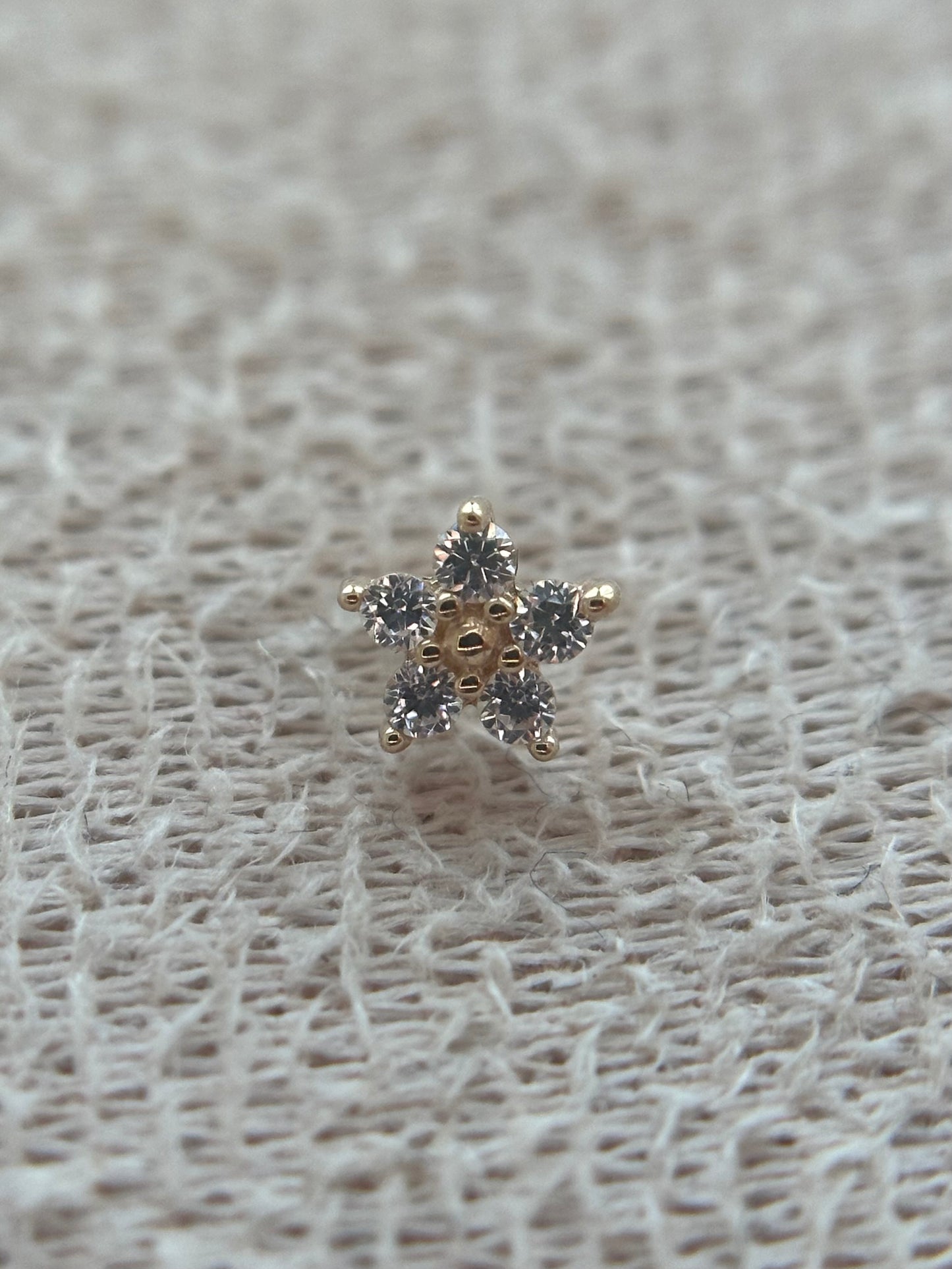 14k Tiny Love Flower