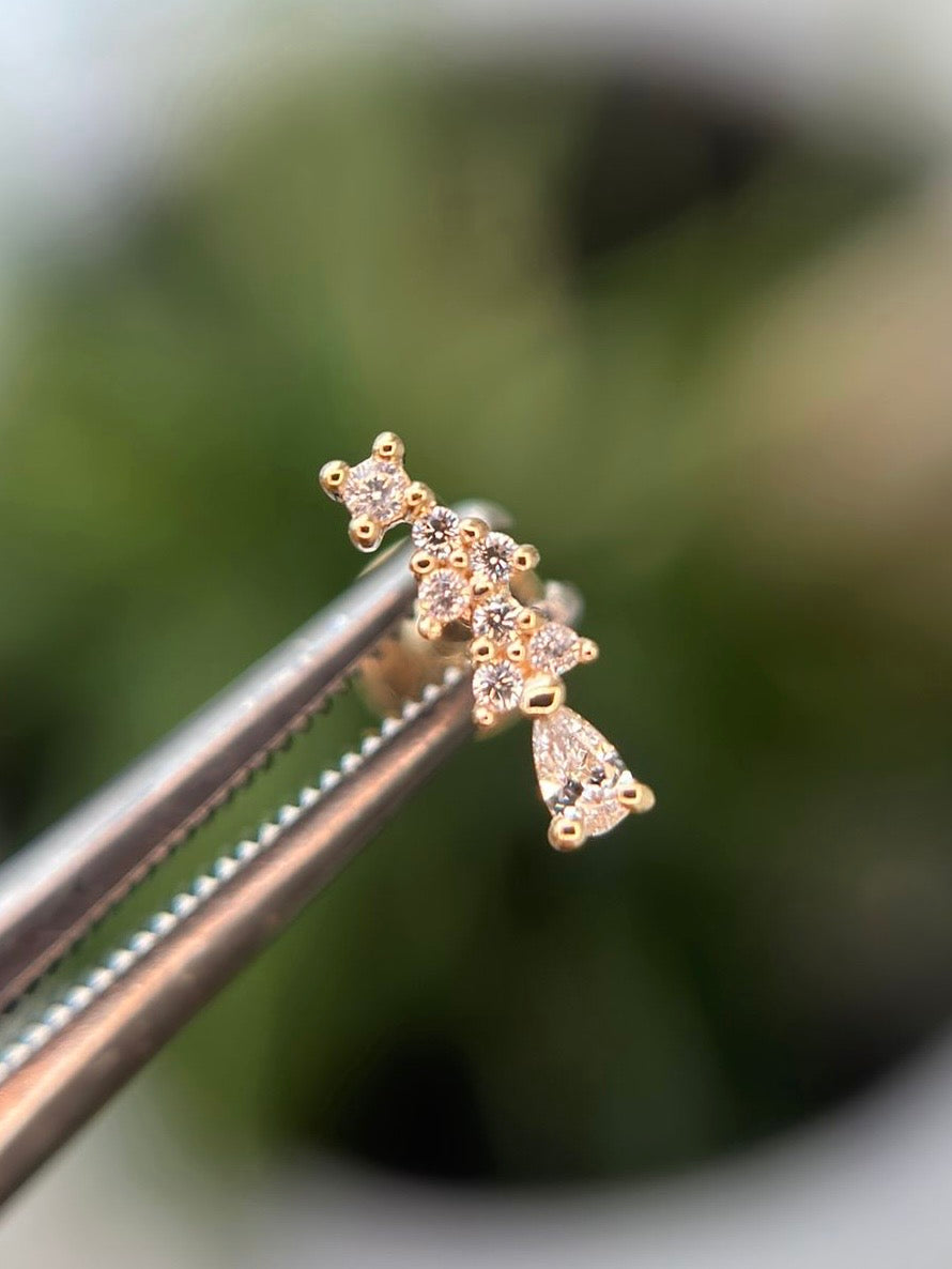 14k Curved Trinities