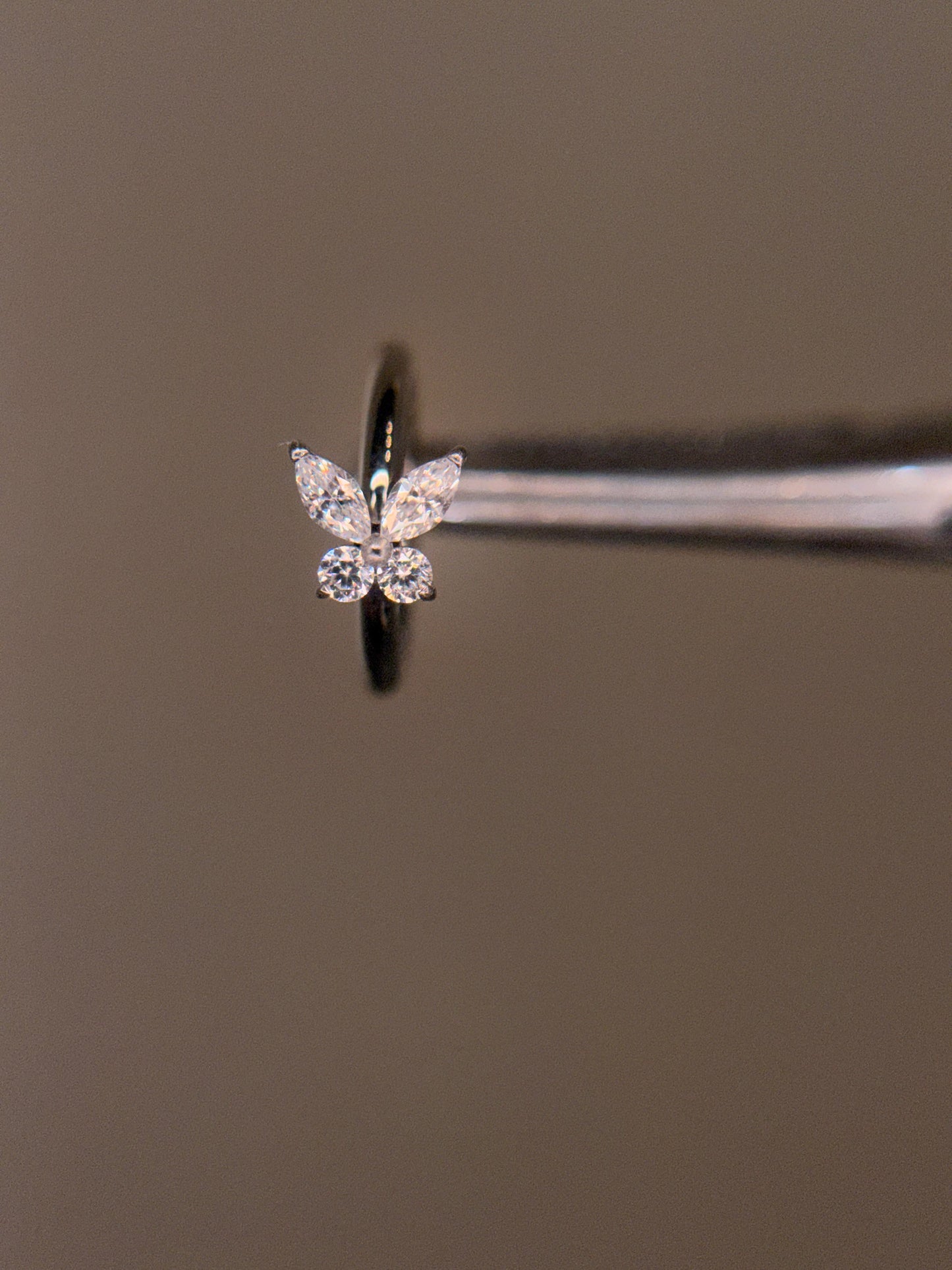 Plain butterfly hoop