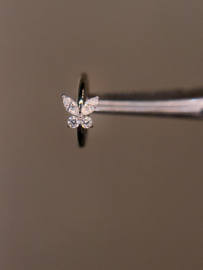 Plain butterfly hoop