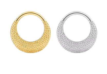 Hammered Bump Hoop Clicker
