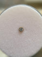 Bordered nose stud push pin