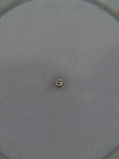 14k nose plain ball