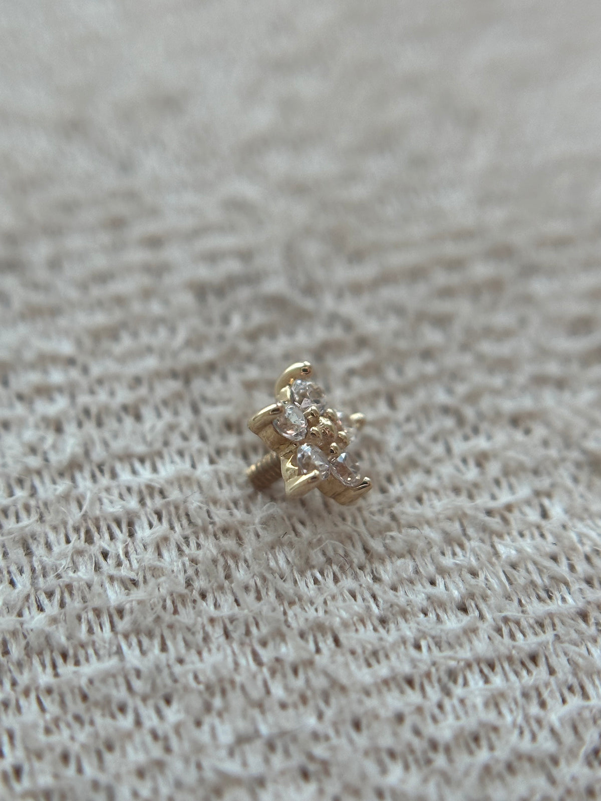 14k Tiny Love Flower