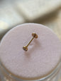 Bordered nose stud push pin