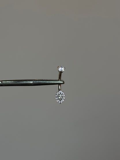 Flower titanium belly