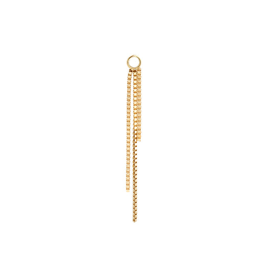 14k Snake Chain Charm