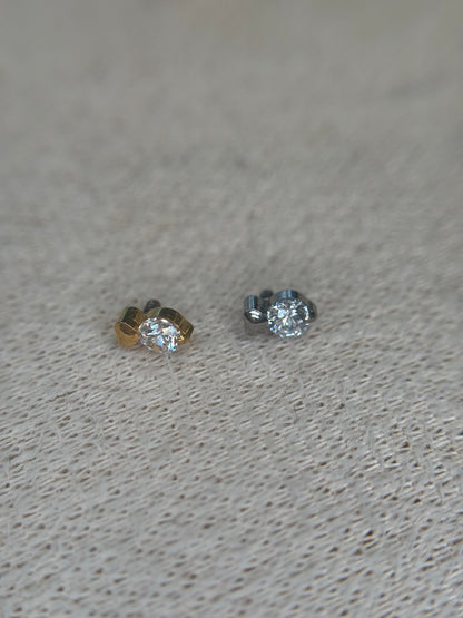Heart Lumi Stud