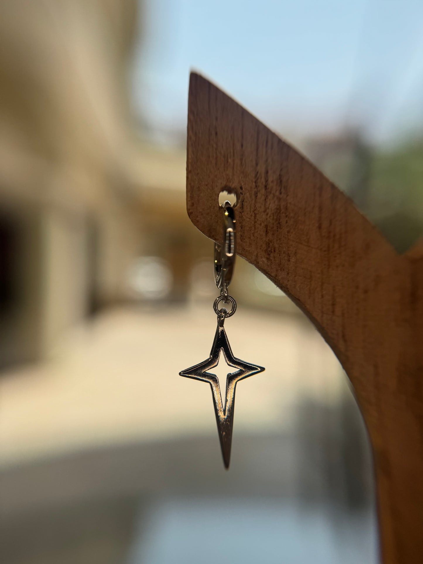 Bright Star Hoops Pair