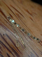 14k Triple Textured Chain Connector