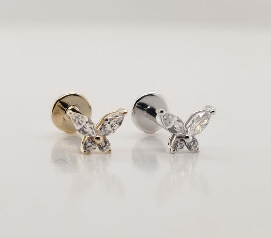 14k Butterfly stone