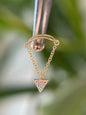 14k Triangle hidden helix