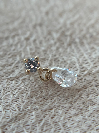 14k Dewdrop Dangle