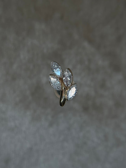 14K Invisible Leaf