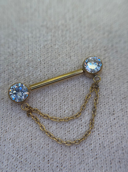 Double Chain Nipple Bar
