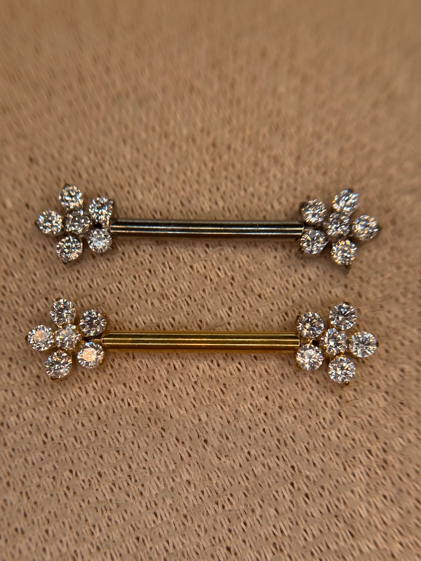 Flower Nipple Bar