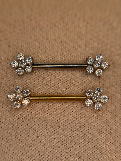 Flower Nipple Bar