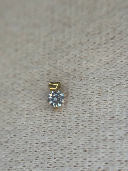 Heart Lumi Stud